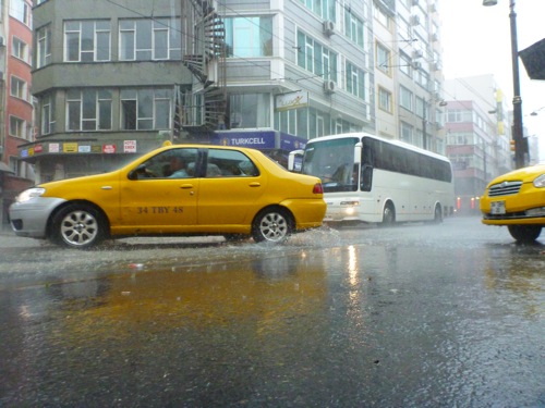 Istanbul rain